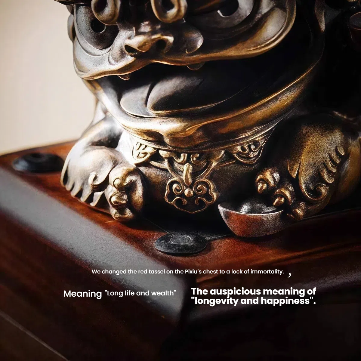Antique Bronze/Silver Pixiu Statue - Feng Shui Wealth Guardian for Office/Home/Car | Energy-Balancing Alloy Art with Longevity Lock