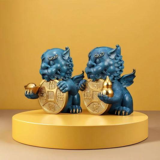 Handmade Brass Pixiu Statue - Feng Shui Wealth Guardian for Office/Home/Yoga Space | Energy-Cleansing Zen Decor with Ancient Wisdom Craftsmanship